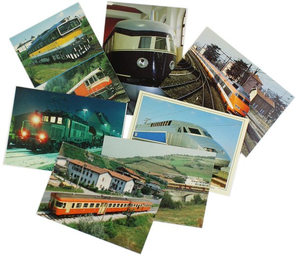 ELETTROTRENI DI VARI PAESI EUROPEI - 8 cartoline postali. | Immagine principale