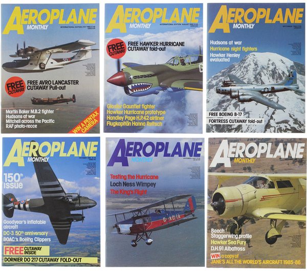 AEROPLANE MONTHLY 1985 - Complete Year of 12 Issues.