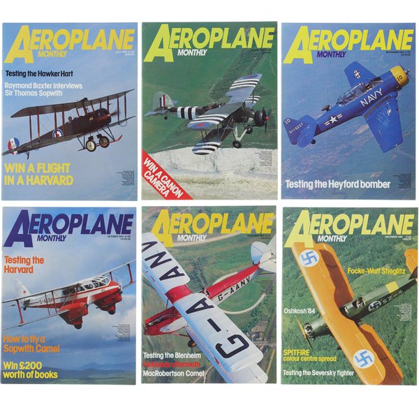 AEROPLANE MONTHLY - January-December, 1984 - Complete Year of 12 …