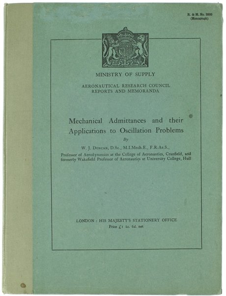 MECHANICAL ADMITTANCES AND THEIR APPLICATIONS TO OSCILLATION PROBLEMS.