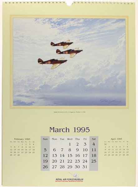 ROYAL AIR FORCE MUSEUM - 1995 CALENDAR. A fine collection …