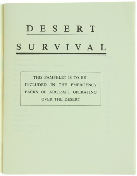 DESERT SURVIVAL.