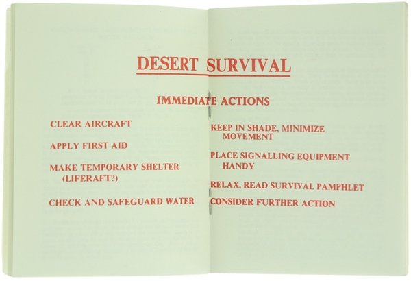 DESERT SURVIVAL.