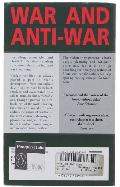 WAR AND ANTI-WAR. Suvival at the Dawn of the 21st …