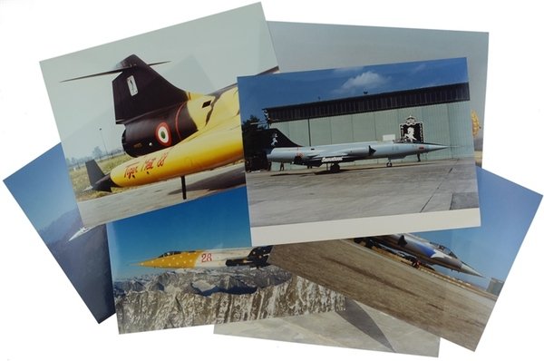 LOCKHEED F-104 STARFIGHTER - SETTE VERE FOTO DEGLI ANNI 1985-1990.
