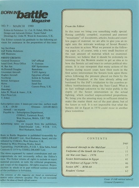 BORN IN BATTLE MAGAZINE N. 9 - March 1980.