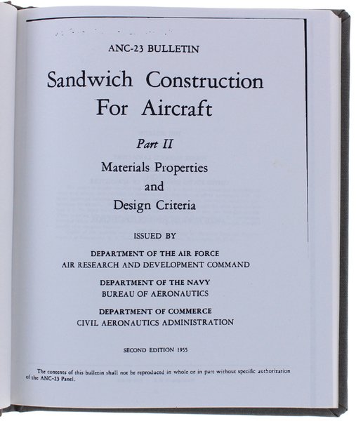 SANDWICH CONSTRUCTION FOR AIRCRAFT. Part II: Materials Properties and Design …