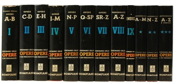 DIZIONARIO LETTERARIO BOMPIANI DELLE OPERE E DEI PERSONAGGI di tutti …