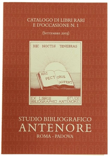 CATALOGO DI LIBRI RARI E D'OCCASIONE N.1.