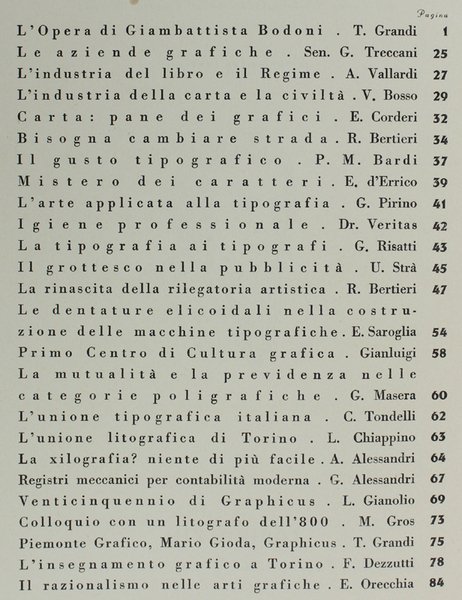 GRAPHICUS n.8/9 - 15 Settembre 1935-XIII. ONORANDO G.BATTISTA BODONI in …