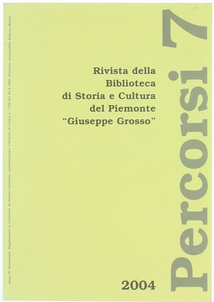 PERCORSI - Rivista della Biblioteca di storia e cultura del … | Immagine Gallery 1