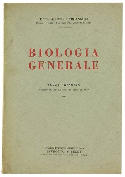 BIOLOGIA GENERALE.