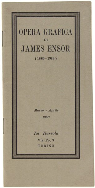 L'OPERA GRAFICA DI JAMES (1860-1949) - Catalogo della mostra a …