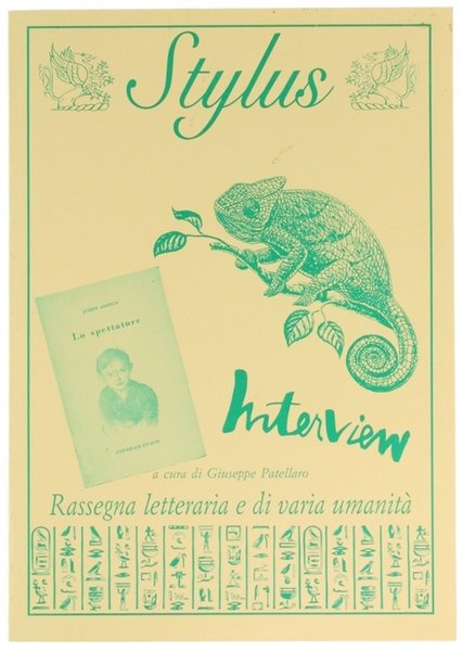 STYLUS. Rassegna letteraria e di varia umanità. Anno I - …