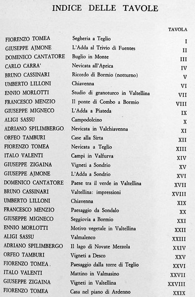 14 PITTORI IN VALTELLINA E VALCHIAVENNA.