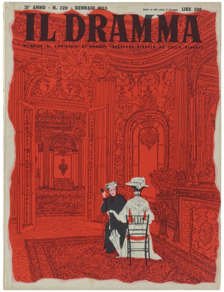 IL DRAMMA N. 220, gennaio 1955. Copertina originale di Giorgio …