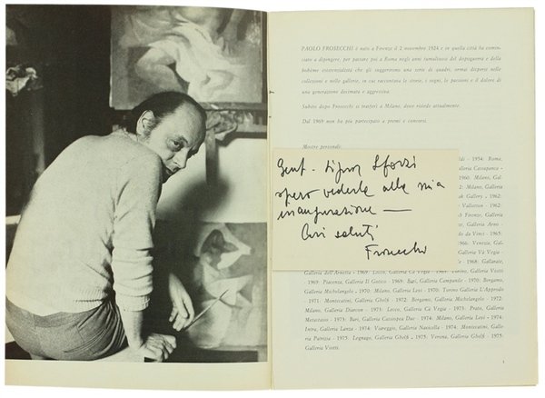 PAOLO FROSECCHI dll'8 marzo al 4 aprile 1975.