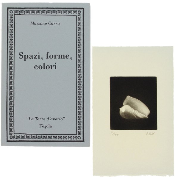 SPAZI, FORME, VOLUMI. [Allegata incisione originale)