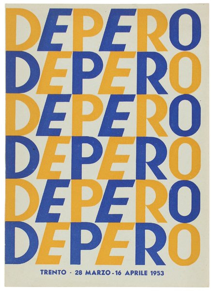 94ª MOSTRA DEPERO. Trento - 28 Marzo - 16 Aprile 1953.