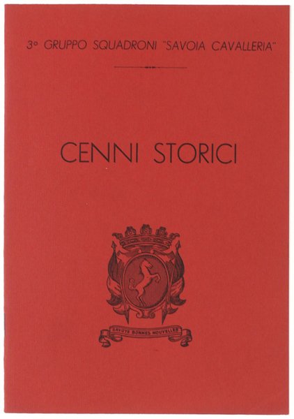 3° GRUPPO SQUADRONI SAVOIA CAVALLERIA - CENNI STORICI.