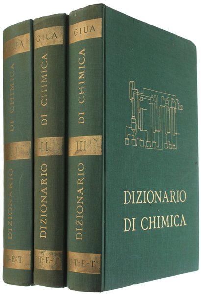 DIZIONARIO DI CHIMICA GENERALE E INDUSTRIALE. Chimica agraria, biologica, bromatologica, farmaceutica, geologica, mineralogica, tecnologica, tossicologica.