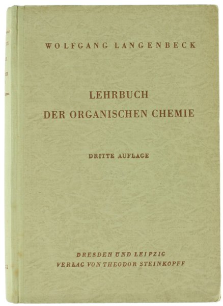 LEHRBUCH DER ORGANISCHEN CHEMIE - 3. Auflage.