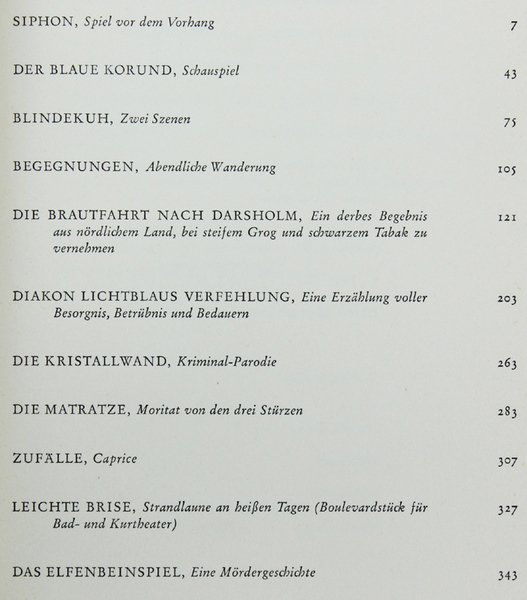 ELF EXPOSÉS UND TREATMENTS zu Theaterstücken, Fernsehspielen und Filmen.
