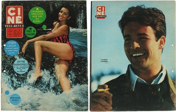 CINE TELE-REVUE. 45e Année - 1965. Six numéros: 11, 22, …