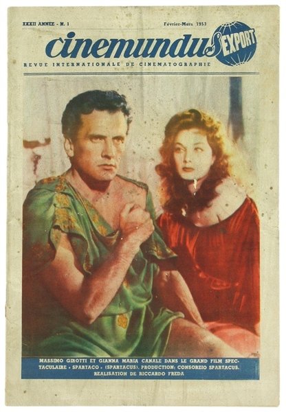 CINEMUNDUS EXPORT. Revue Internationale de Cinematographie. 1953 n. 1 e …