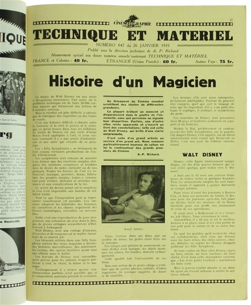 LA CINEMATOGRAPHIE FRANÇAISE - N° 847.