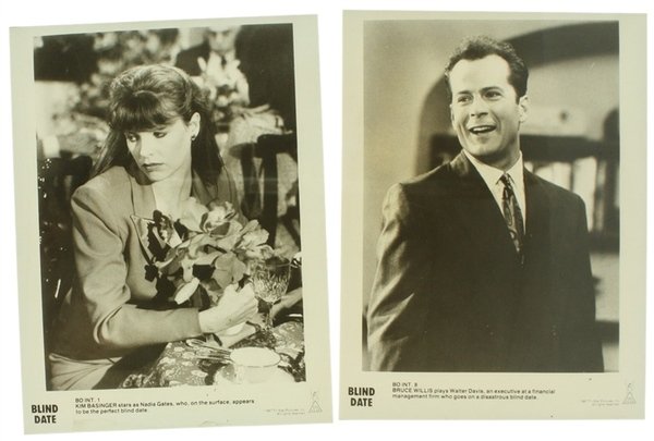 BLIND DATE. Quattro vere foto dal set del film con …