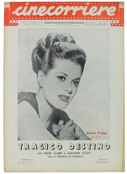 CINECORRIERE. Anno XVII - N. 6-7 - Giugno 1950.