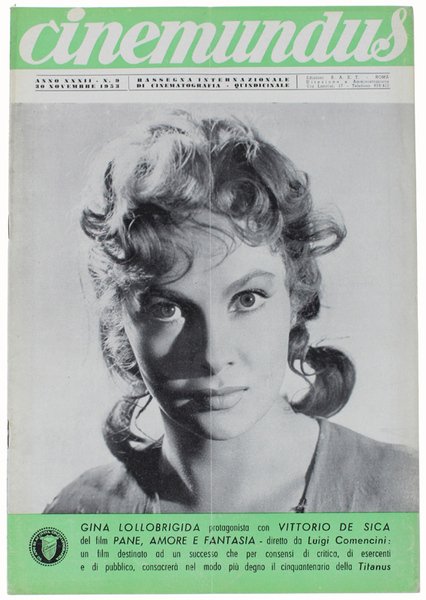 CINEMUNDUS n.9 / 1950: GINA LOLLOBRIGIDA IN PANE AMORE E …