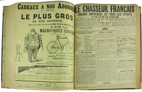 LE CHASSEUR FRANÇAIS. Années complètes 1905+1906.