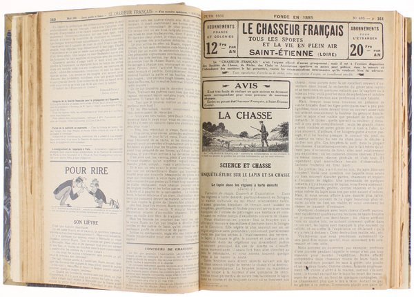 LE CHASSEUR FRANÇAIS. Année complète 1931.