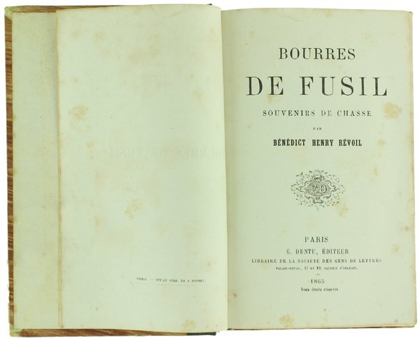 BOURRES DE FUSIL. Souvenirs de chasse.