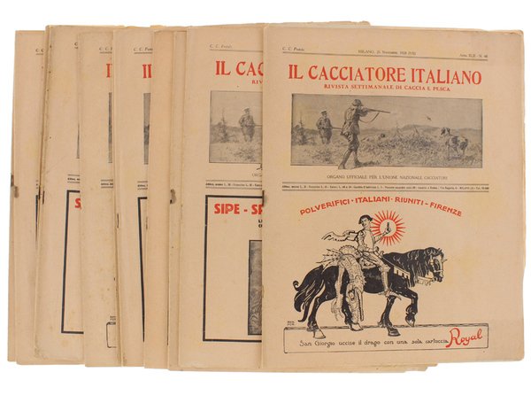 IL CACCIATORE ITALIANO 1928 - n. 14, 28, 29, 37, …