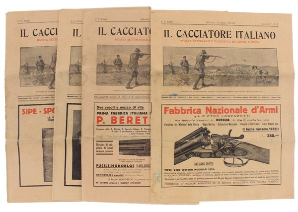 IL CACCIATORE ITALIANO. ANNI 1931 (N. 4 - 38) e …