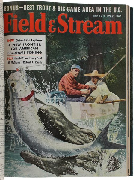 FIELD & STREAM - Volume LXII/1957 complete (12 issues bound …