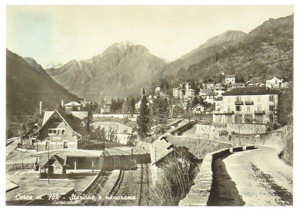 CERES. STAZIONE E PANORAMA (Cartolina).