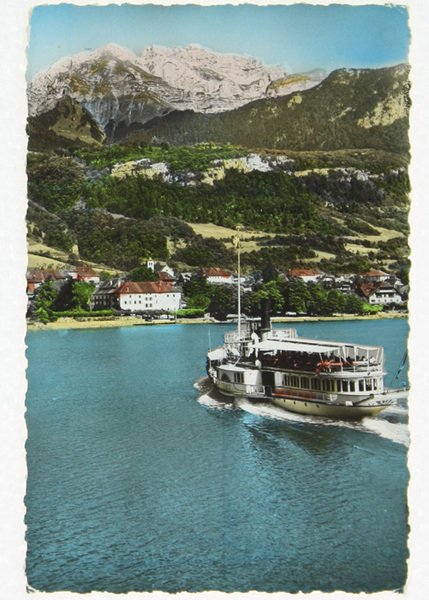 LAC D'ANNECY. Talloires et la Tournette (Cartolina).