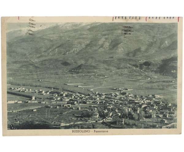 BUSSOLENO - Panorama. Cartolina illustrata viaggiata