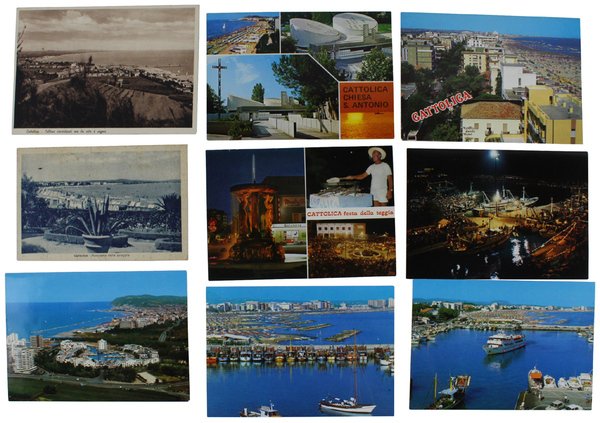 CATTOLICA: 14 CARTOLINE D'EPOCA (12 nuove, 2 anni '40). | Immagine principale