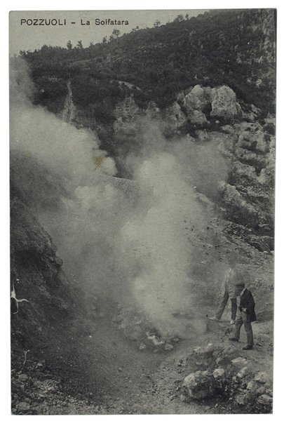 POZZUOLI - LA SOLFATARA. Cartolina viaggiata (1918) | Immagine Gallery 2