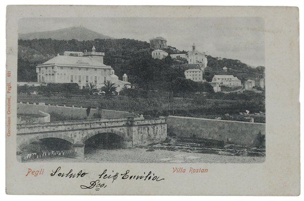 PEGLI - VILLA ROSTAN (cartolina 1901) | Immagine Gallery 2