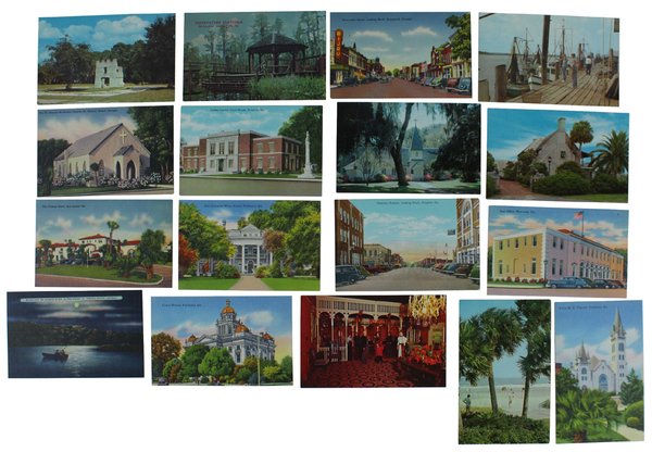 GEORGIA SPECIAL OFFER: 38 VINTAGE ORIGINAL USA POSTCARDS, ALL MINT … | Immagine Gallery 1
