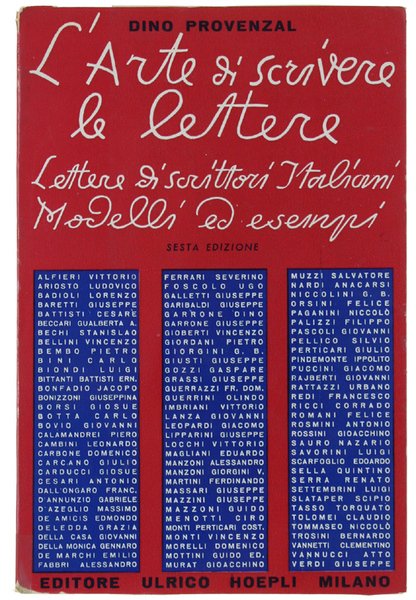 L'ARTE DI SCRIVERE LE LETTERE. Lettere di scrittori italiani. Modelli …