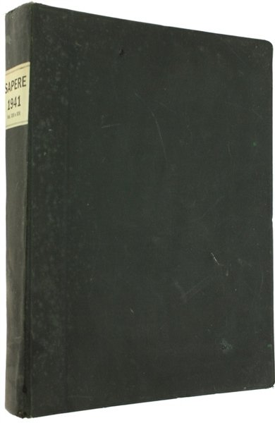 SAPERE. Anno 1941 - Volume XIII e XIV. Fascicoli 145-168,