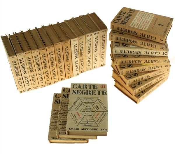 CARTE SEGRETE. Collezione completa dei primi 24 volumi. Rivista trimestrale di lettere e arti.
