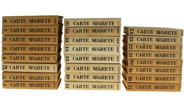 CARTE SEGRETE. Collezione completa dei primi 24 volumi. Rivista trimestrale …